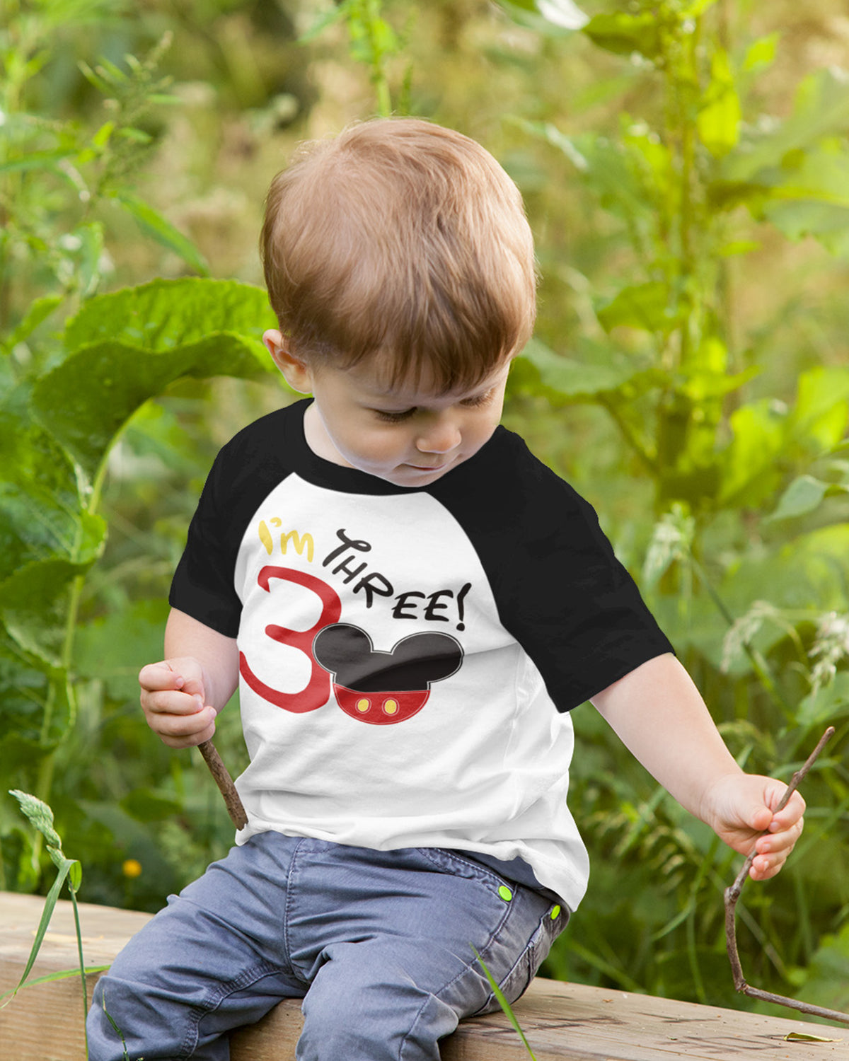 Luke and Lulu Birthday Mouse Shirt - Toddler 3rd Birthday Tee, Kids Party Outfit, 3 Year Old Shirt