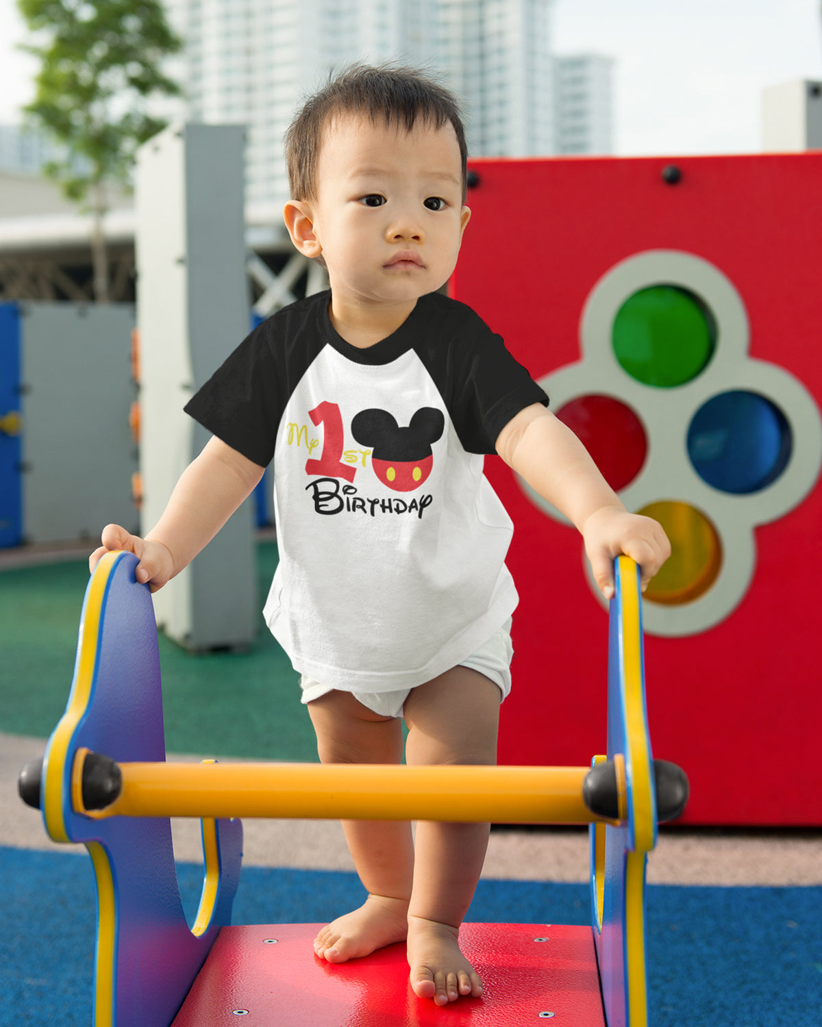 Luke & Lulu First Birthday Outfits for Baby Boys Shirts - Mouse Theme, One, 1st Birthday