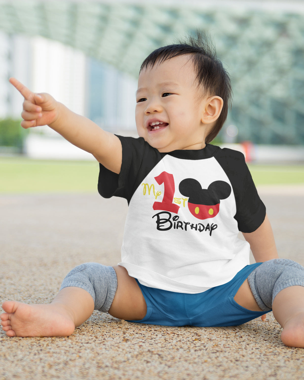 Luke & Lulu First Birthday Outfits for Baby Boys Shirts - Mouse Theme, One, 1st Birthday