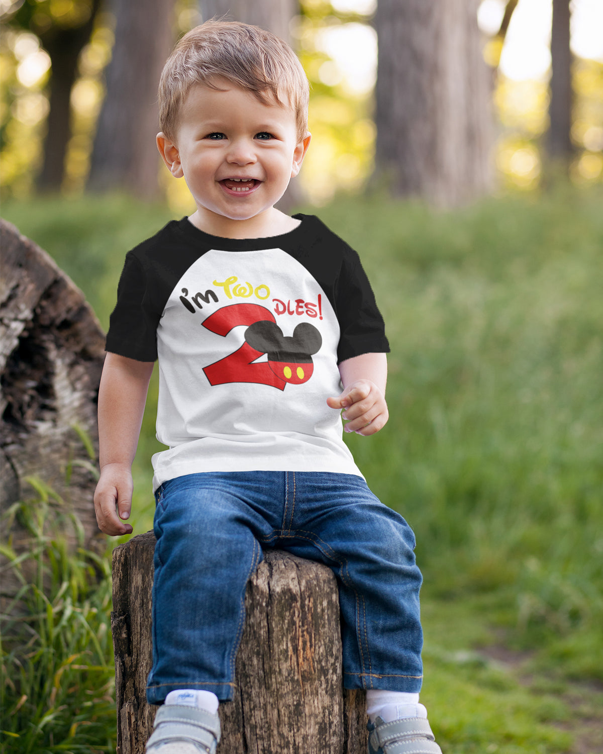 Luke and Lulu 2nd Birthday Shirt Boy - Mouse Themed Short Sleeve Birthday Boy Shirt 2 - Premium 2nd Outfit - Two