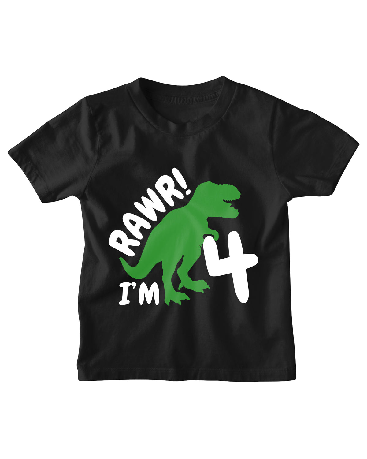 Luke and Lulu 4th Birthday Shirt Boy - Dino Birthday Tee for Four Year Old