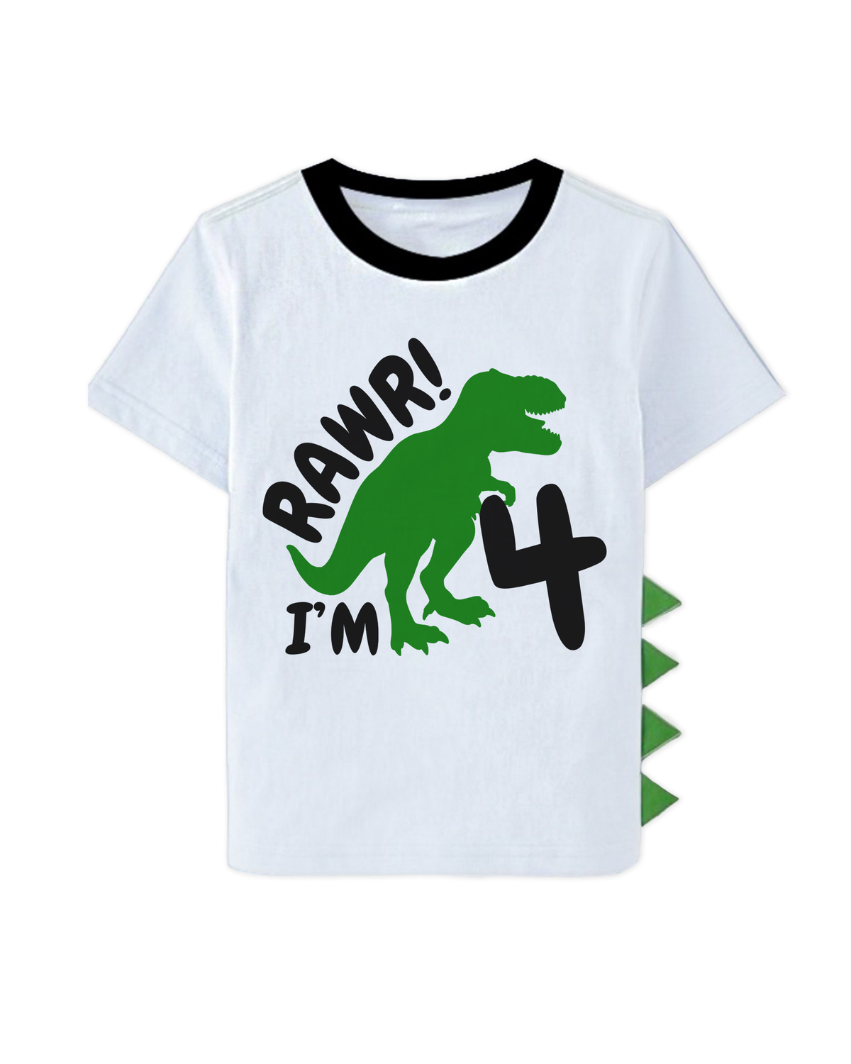 Luke and Lulu 4th Birthday Shirt Boy - Dino Birthday Tee for Four Year Old