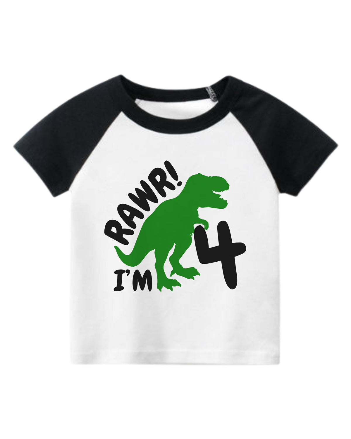 Luke and Lulu 4th Birthday Shirt Boy - Dino Birthday Tee for Four Year Old