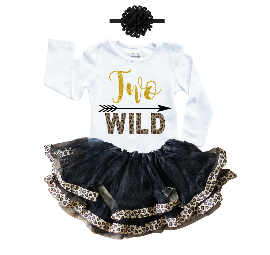 Luke and Lulu Two Wild 2nd Birthday Outfit for Girls