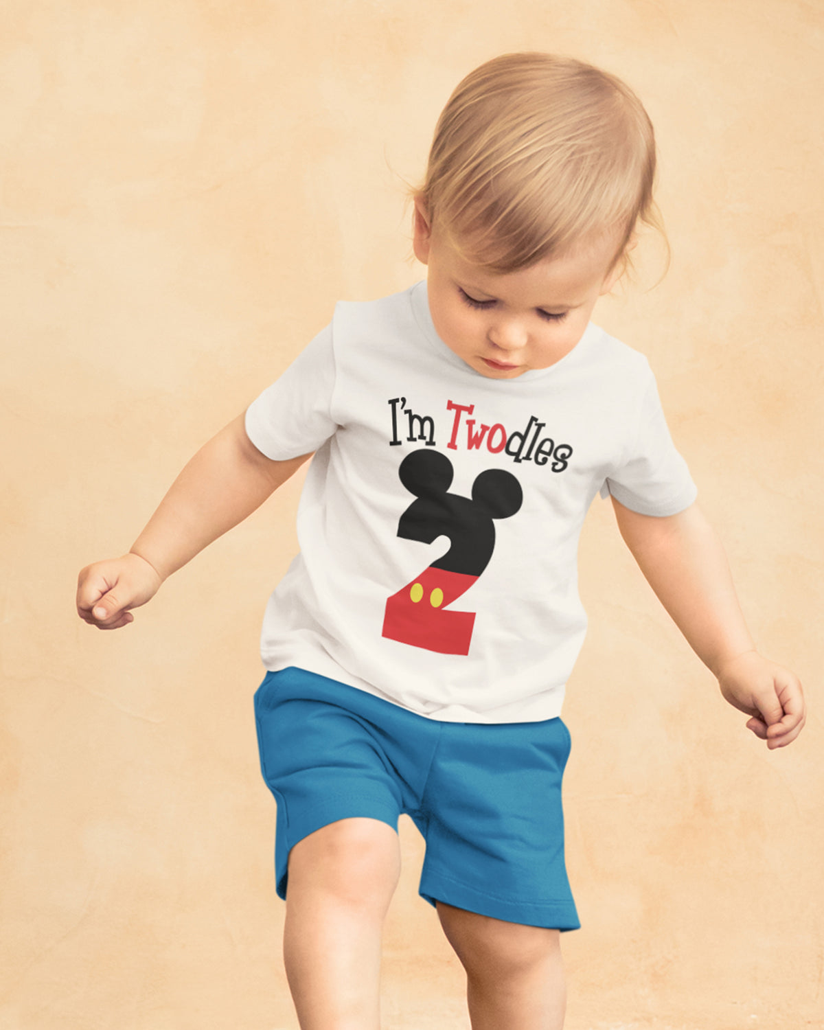 Luke and Lulu 2nd Birthday Shirt Boy - Mouse Themed Short Sleeve Birthday Boy Shirt 2 - Premium 2nd Outfit - Two