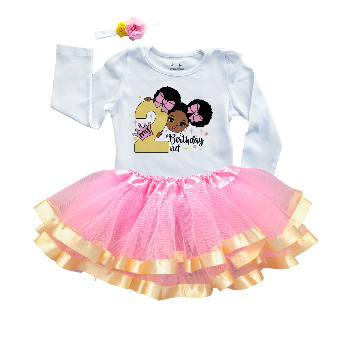 Luke & Lulu Second Birthday Outfit Girl Gracie Theme