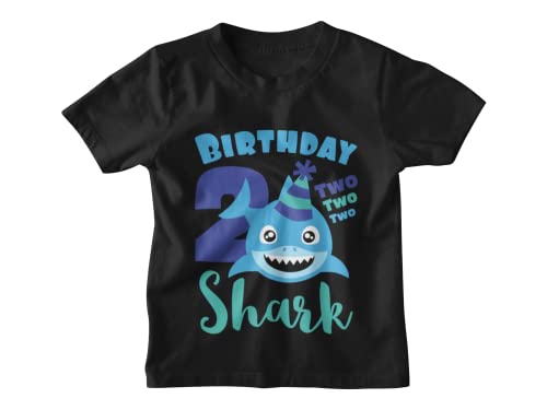 Shark Birthday Outfit for 2 Year Old Boys Shark Black