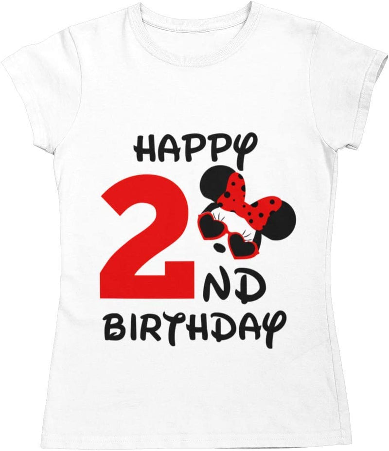 2nd Birthday Girl - Mouse2Red Short Sleeve