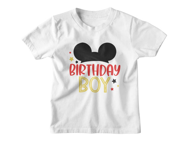 2nd Birthday Themed Shirts for Boy Gifts for 2 Year Old Boys Shirts Toddler Tshirt Second Birthday Boy Mickey