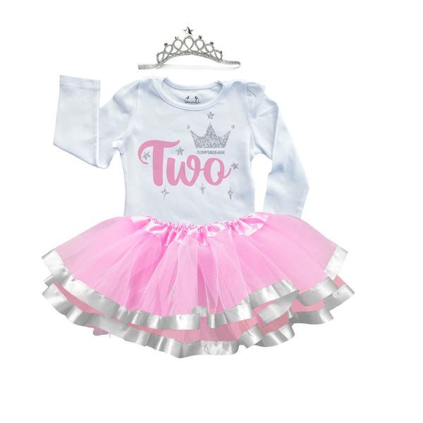 2nd Birthday Outfit Baby Girl Tutu Dress Set